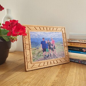 Family Photo Frame Shelf Custom Wooden Photo Gift Wood Picture Frame Birthday Gift for Husband Personalised Photography Unique Gift Photos