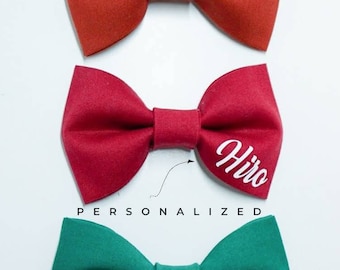 Pajaritas personalizadas para perros y gatos - Complemento de pajarita - Pajarita de boda - Pajarita para mascotas - Pajarita para gatos - La mejor pajarita para perros - Pajarita -