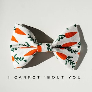 Carrot Bow Tie - Bow Ties for Dogs & Cats - Bow Tie Add-On - Pet Bow Tie - Cat Bow Tie - Bowtie - Dog Bow Tie - Bow Ties for Dogs - Dog bow