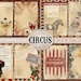 Vintage Circus Junk Journal Kit, Printable Circus Digital Paper Set, Shabby Circus Ephemera ...
