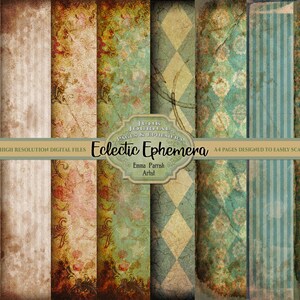 Junk Journal Printable Vintage Ephemera Kit Digital Download - Etsy UK