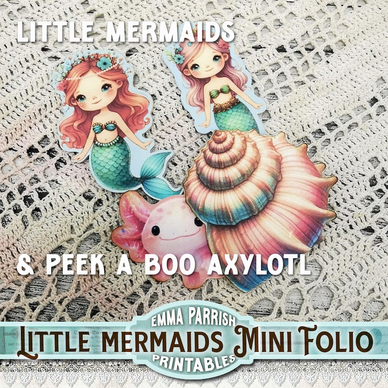 Pink & Turq Mini Mermaid