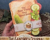Sandwich Junk Journal Printable Kit, Food Themed Journal Pages, Mens Journal Printables, Vintage Diner Ephemera, Interactive Junk Journal