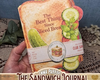 Sandwich Junk Journal Printable Kit, Food Themed Journal Pages, Mens Journal Printables, Vintage Diner Ephemera, Interactive Junk Journal