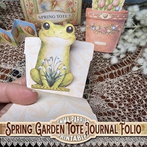 Spring Garden Junk Journal Kit Printable, Interactive Folio Mini Album, Garden Ephemera, Instant Download, Spring Flowers, Gardeners Gift image 8
