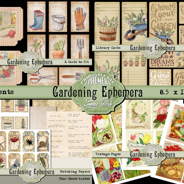 Garden Paper Ephemera Etsy Garden Paper Ephemera Etsy