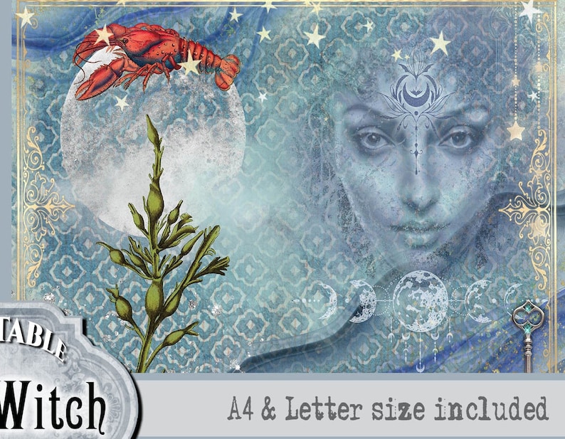 Sea Witch Junk Journal Printable Kit Salt Witch Printable - Etsy