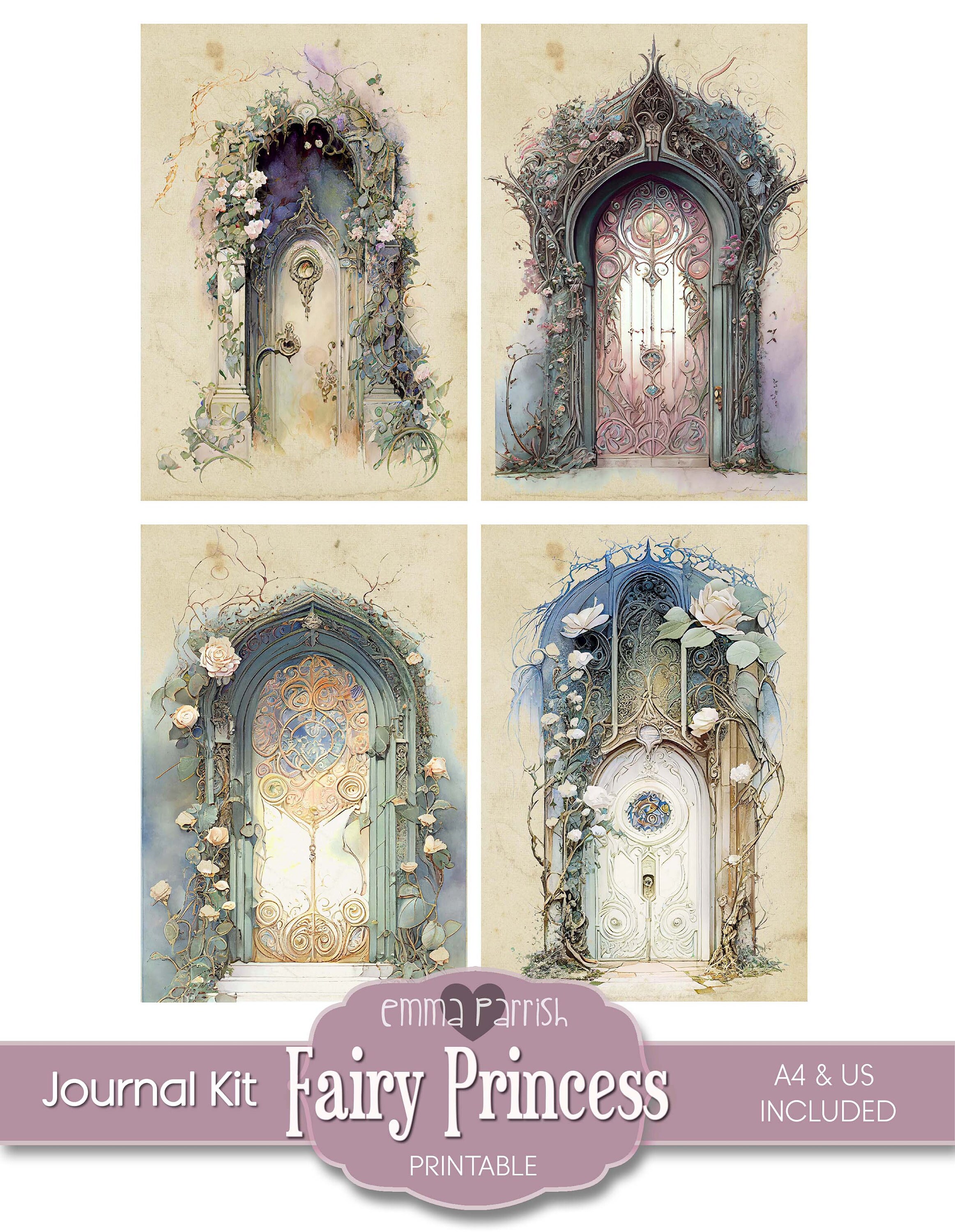 Fairy Princess Junk Journal Kit Printable, Vintage, Fantasy, Fairies ...