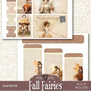 Fall Fairy Junk Journal Kit, Printable, Autumn Fairy Fantasy, Fairies ...