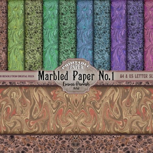 Marmor Digitales Papier, Junk Journal Digitaler Download, Digital Paper Pack, Dekorpapier, Scrapbook Journal, Marmor Handwerk Papier