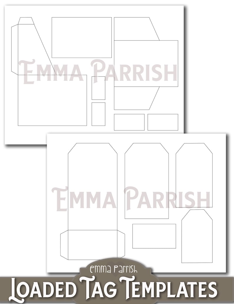 Loaded Tag Insert Printable Loaded Tag Template Bundle, Commercial Use, PNG, JPEG, Cricut ...