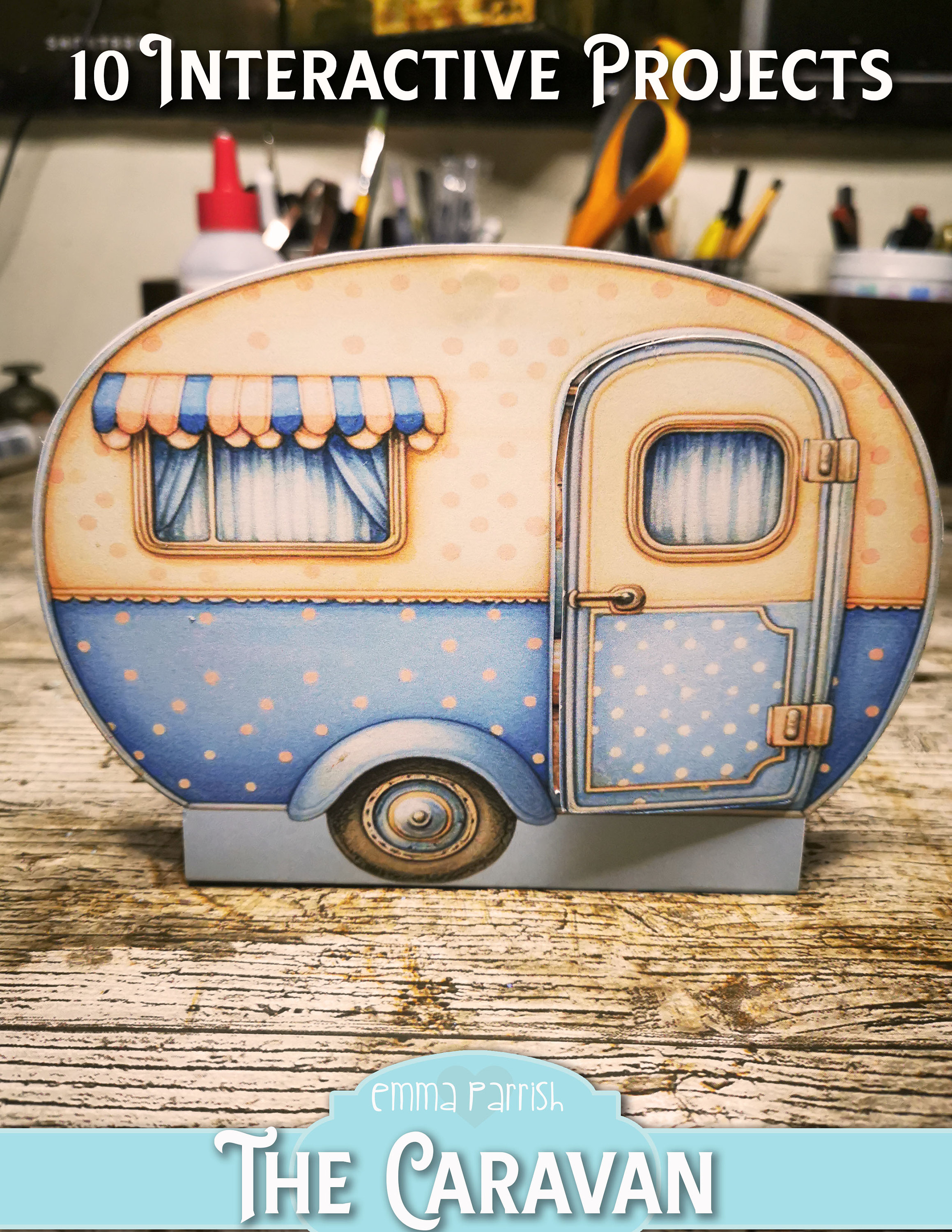 Caravan Paper Program Cute Caravan Printable Junk Journal Folio, 10 Interactive Papercraft ...