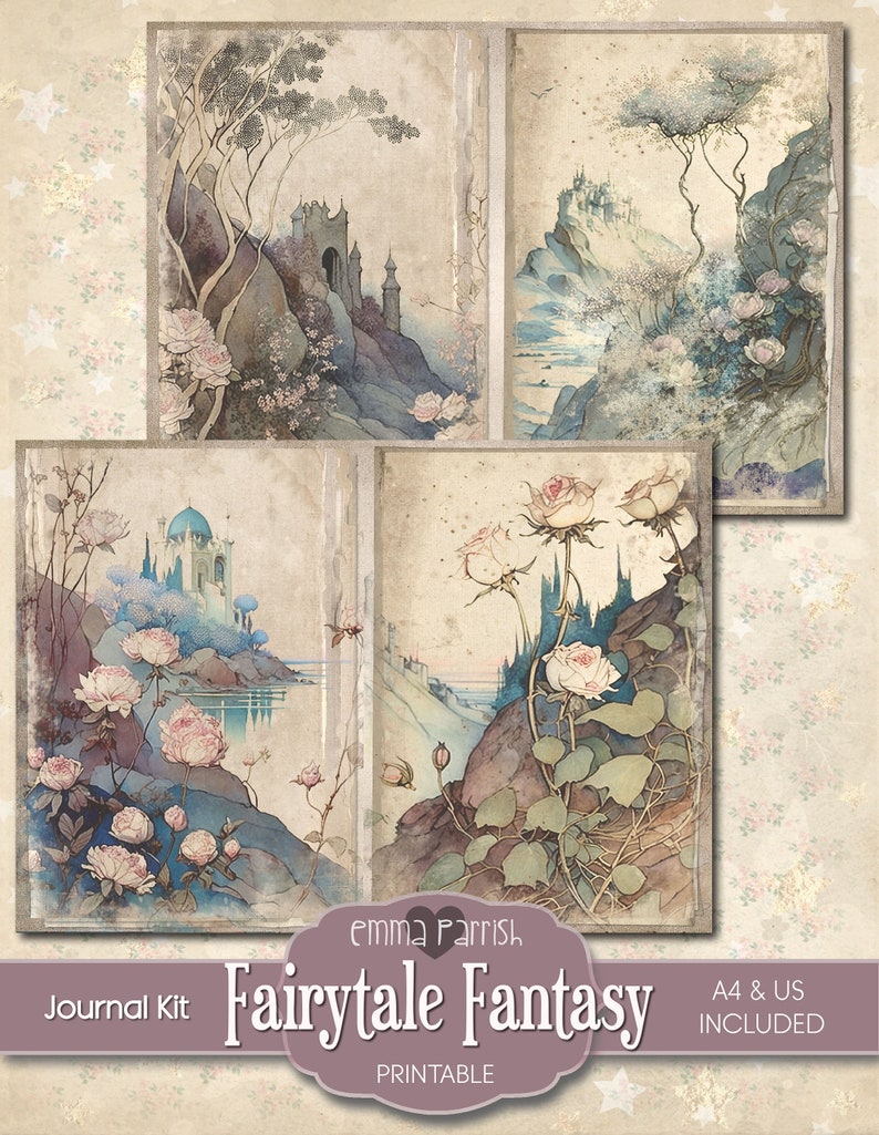 Fairy Junk Journal Kit, Printable, Fairy Fantasy, Fairies, Digital ...