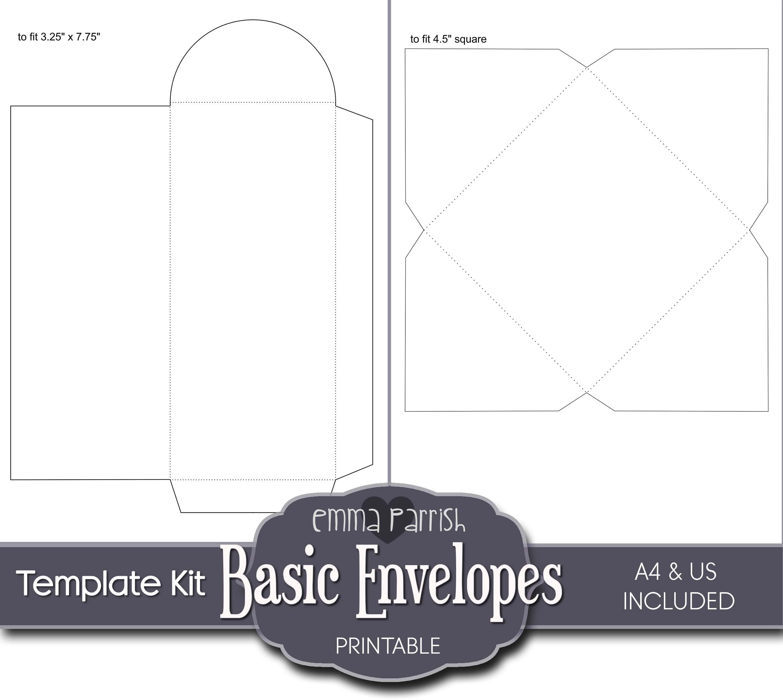 25 Printable Envelope Template Kit Junk Journal Ephemera - Etsy UK