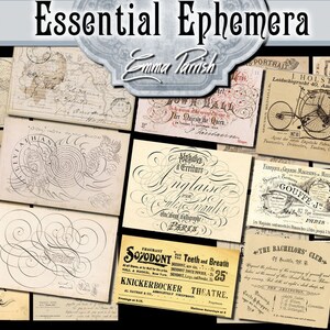 Vintage Printable Ephemera Pack Junk Journal Kit Add On Aged - Etsy ...
