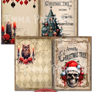 Gothic Christmas Journal Kit, Winter, Yule Printable, Pagan, Wiccan ...