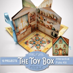 The Toybox Printable Junk Journal Folio 10 Interactive Papercraft 