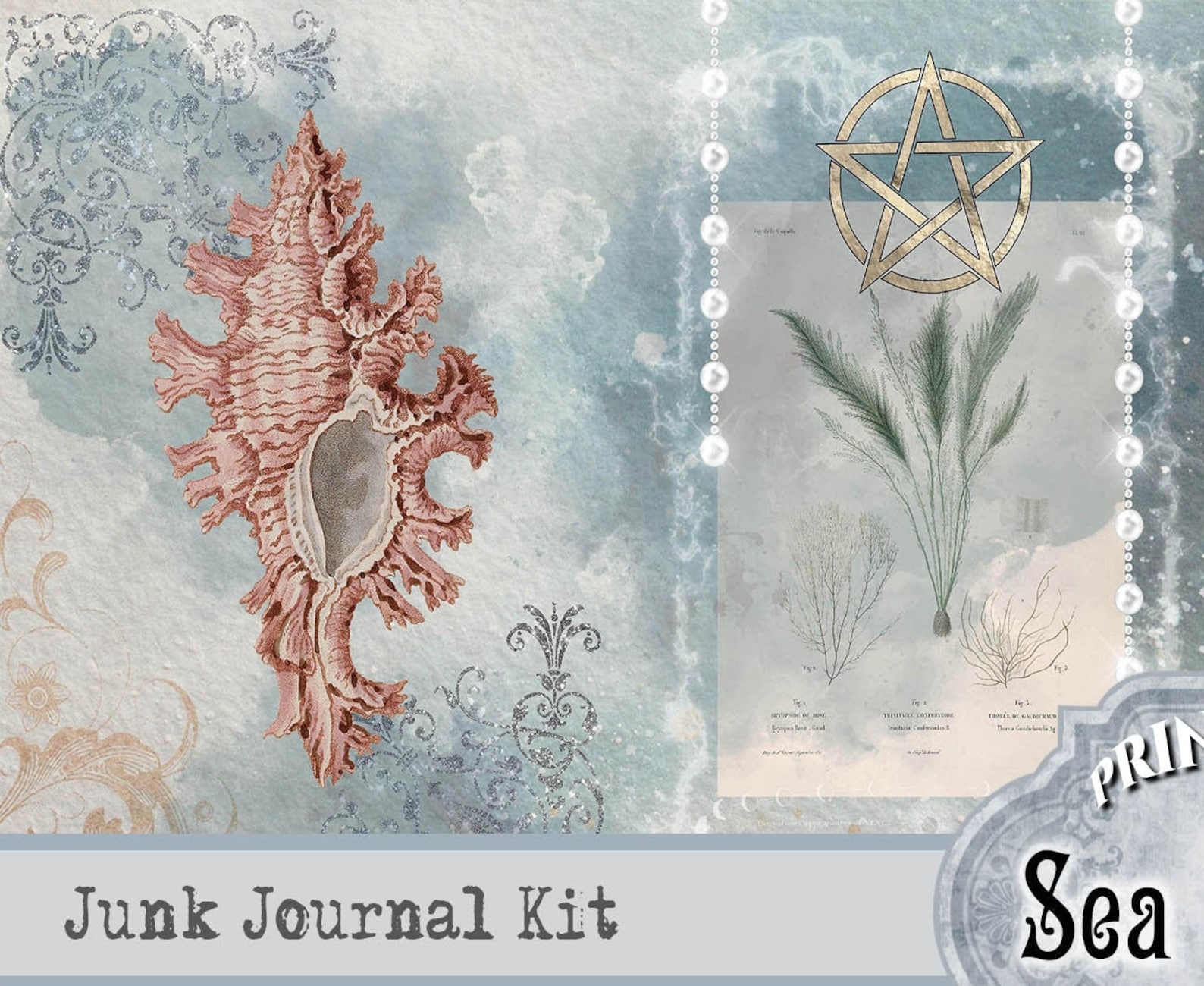 Sea Witch Junk Journal Printable Kit Salt Witch Printable - Etsy