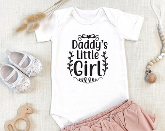 Daddy's Little Girl Vest, Father's Day, Baby Vest, Gift For Dad, New Dad, Newborn Baby, Dad's First Father's Day, Baby Girl, Dad & Daughter