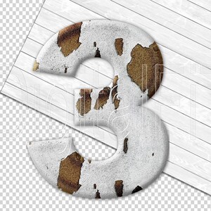 Distressed Numbers, Peeling Wood, Grunge Digital Numbers - Etsy