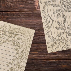 Grunge Lined Writing Paper, Junk Journal Printable, Digital Paper ...
