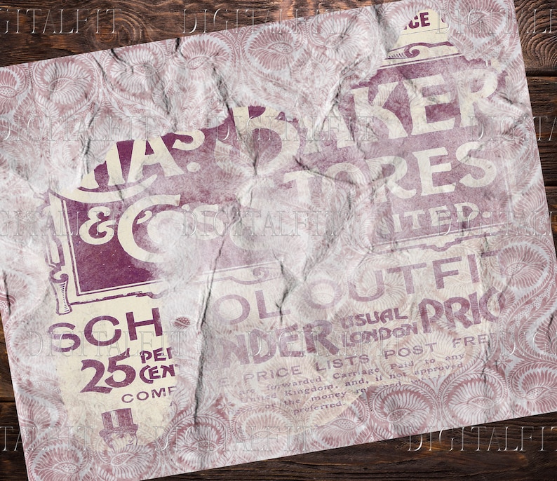 Crimpled Paper.pdf Vintage Crumpled Paper: 8.5x11 Digital Collage Pages (PDF) - Etsy