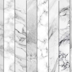 White Marble Digital Paper, Printable Marble Background, JPG image 2