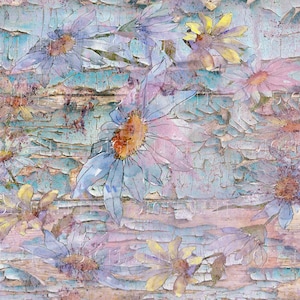 Grunge Daisy Junk Journal, 7 Digitales Papier, Druckbare Seiten, 8.5 x 11
