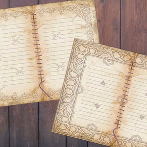 Grunge, Printable Paper, Lined Junk Journal, Vintage, Printable ...