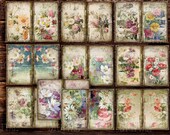 Floral Junk Journal Paper: 10 Printable Pages (PDF)