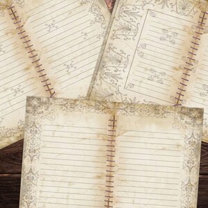 Grunge, Printable Paper, Lined Junk Journal, Vintage, Printable ...