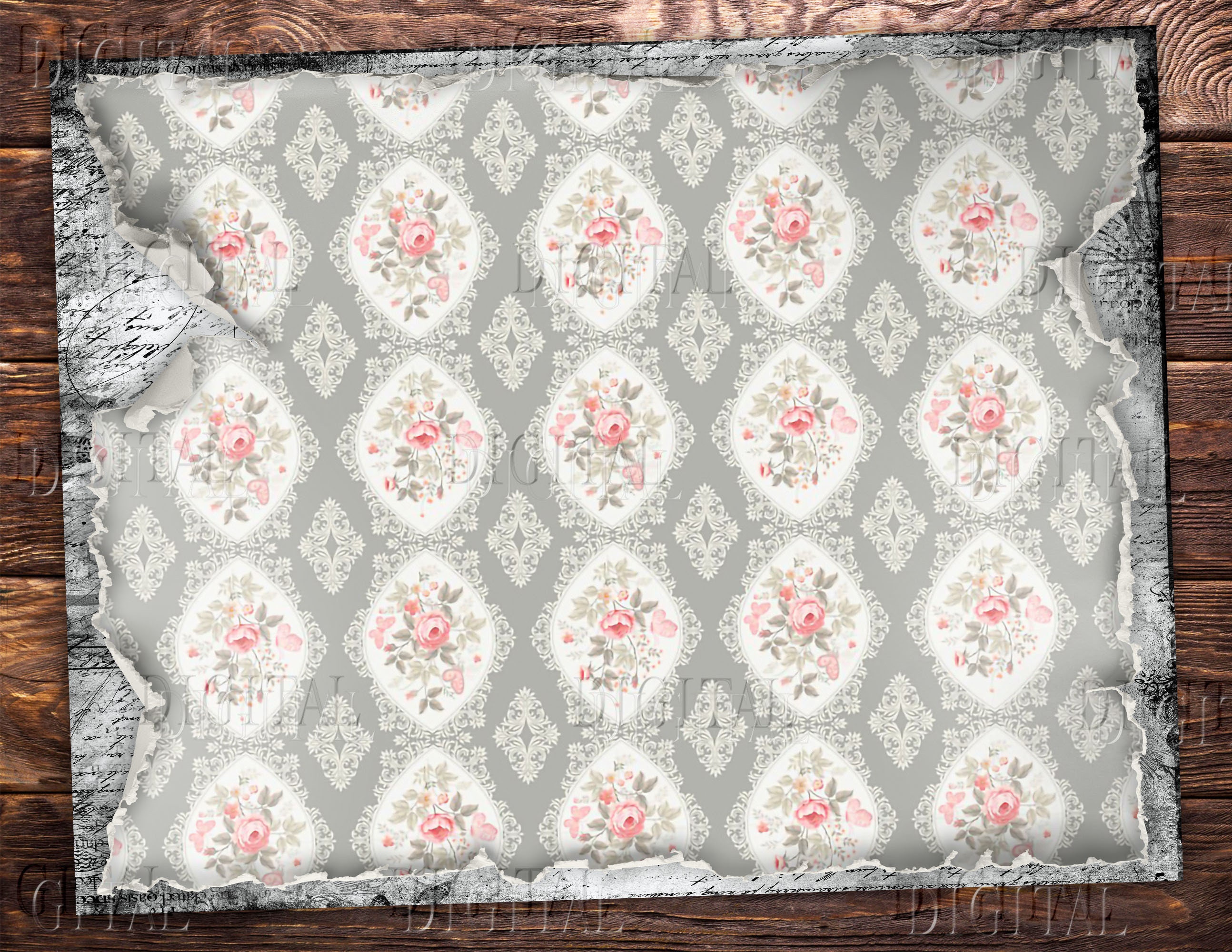 Scrap Printable Papers 8 Grunge Junk Journal Digital Pages - Etsy