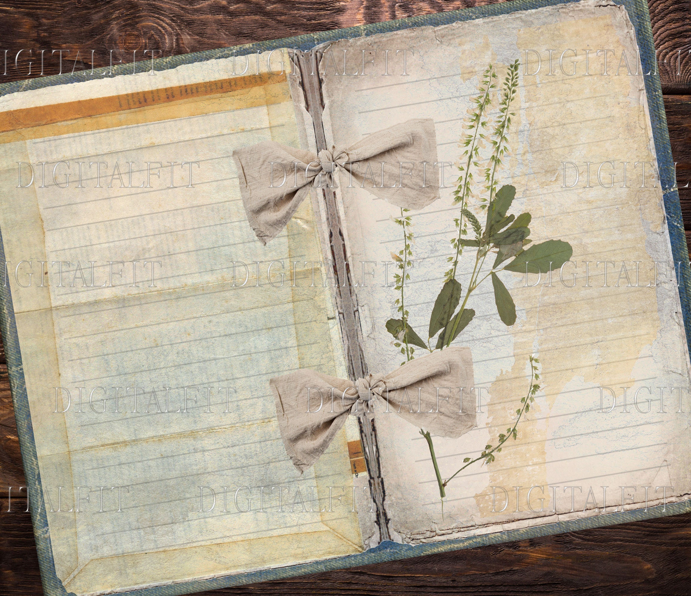 ヴィンテージダスティペーパー、デジタルジャンクジャーナルページ、11