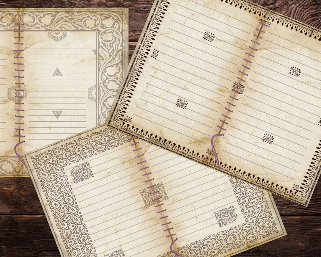 Grunge, Printable Paper, Lined Junk Journal, Vintage, Printable ...