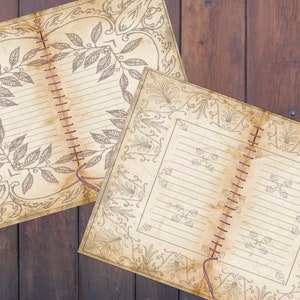 Grunge, Printable Paper, Lined Junk Journal, Vintage, Printable ...