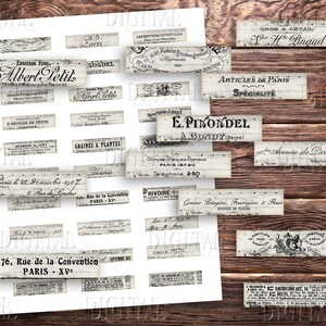 French Ephemera Stickers: Printable Junk Journal Embellishments (PDF Download) image 2