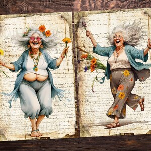 whimsical printable images are wonderful for junk journals,  DigitalFit Etsy Store: https://www.etsy.com/shop/DigitalFit