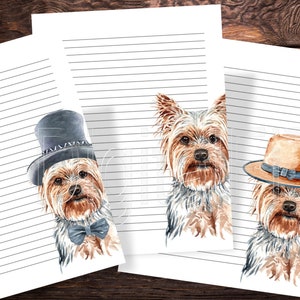 Yorkshire Terrier, Yorkie, stampabile digitale 7 pagine