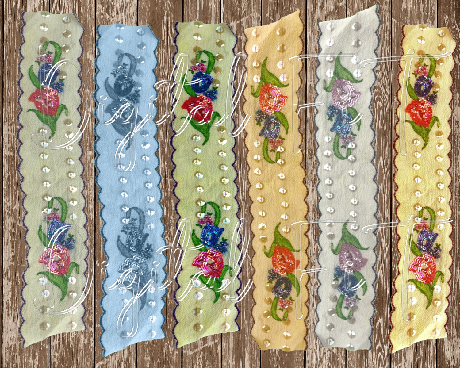 Colorful Ribbons PNG Files Junk Journal Digital Crafting - Etsy