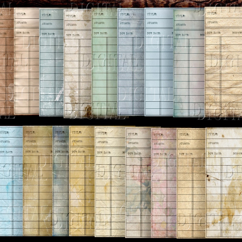 Library Cards With Quotes - Etsy