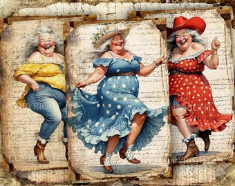 Páginas de diario creativo de la Reina Bailarina: Una Anciana Divertida (PDF)