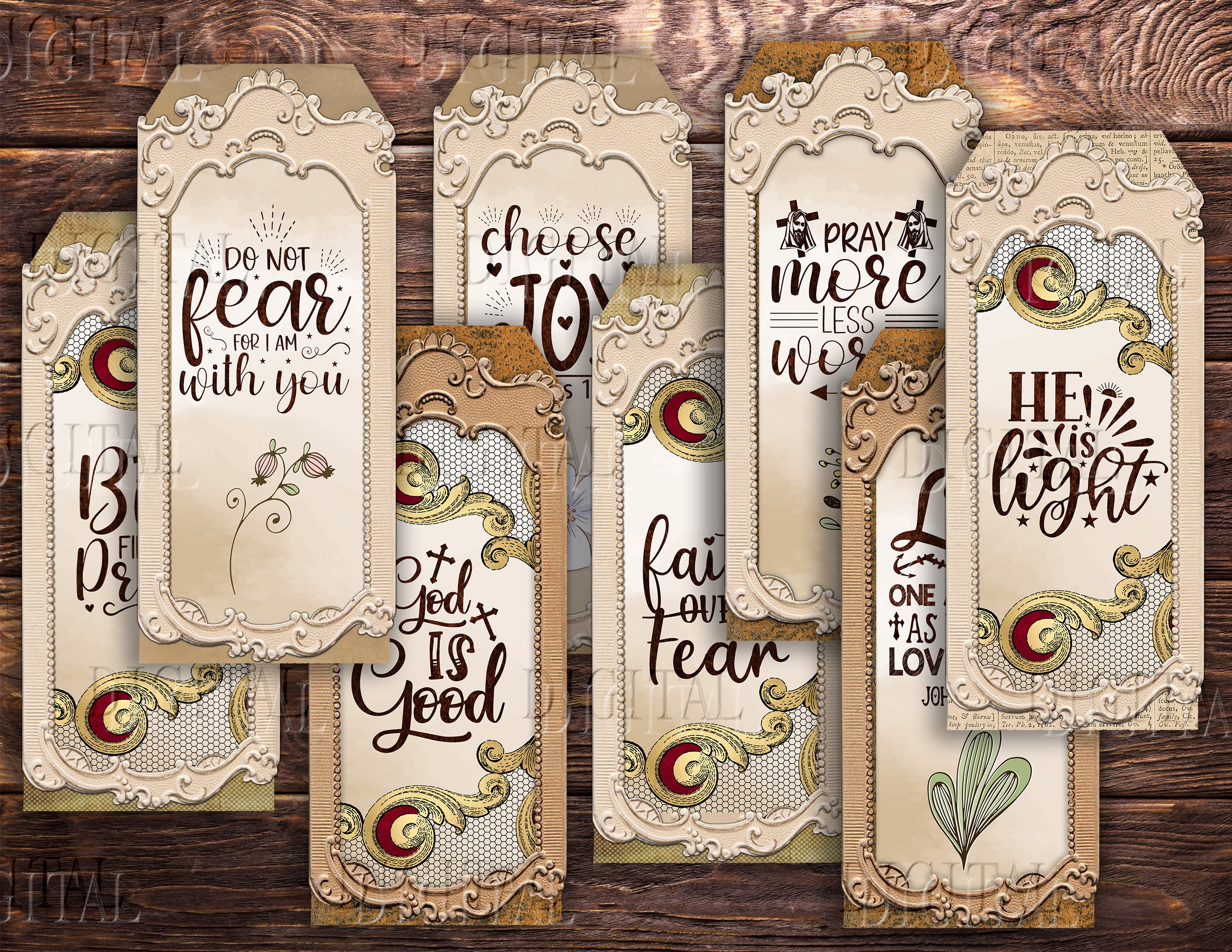 4 Bible Journaling Stencils Printable Templates Illustrated Christian Faith  Bookmarks Bible Verse Prayer Journal Art EPHESIANS 