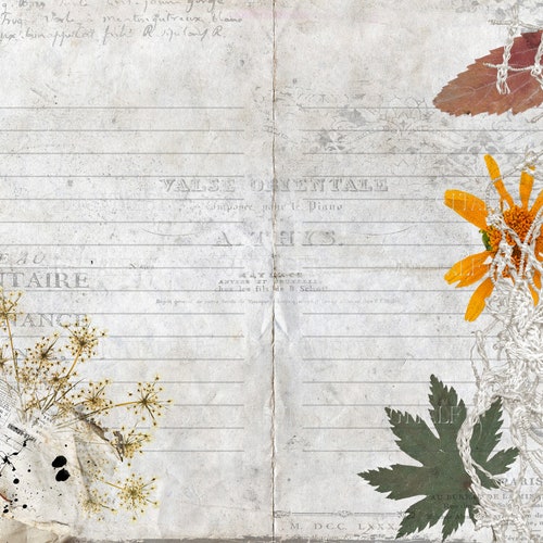 Grunge Lined Writing Paper Junk Journal Printable Digital - Etsy