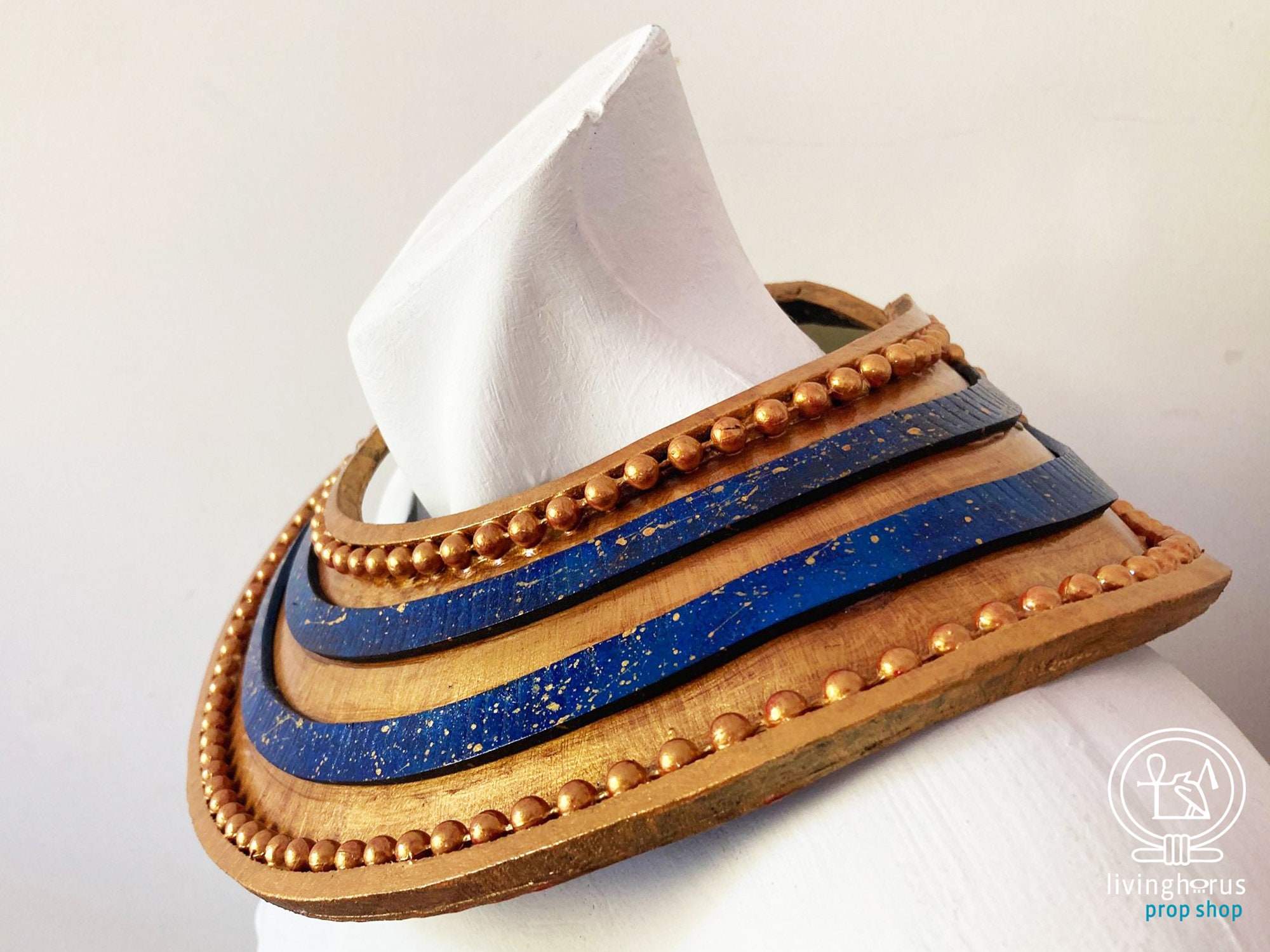 Ancient Egyptian Tutankhamun Usekh Collar Faux Lapislazuli Etsy