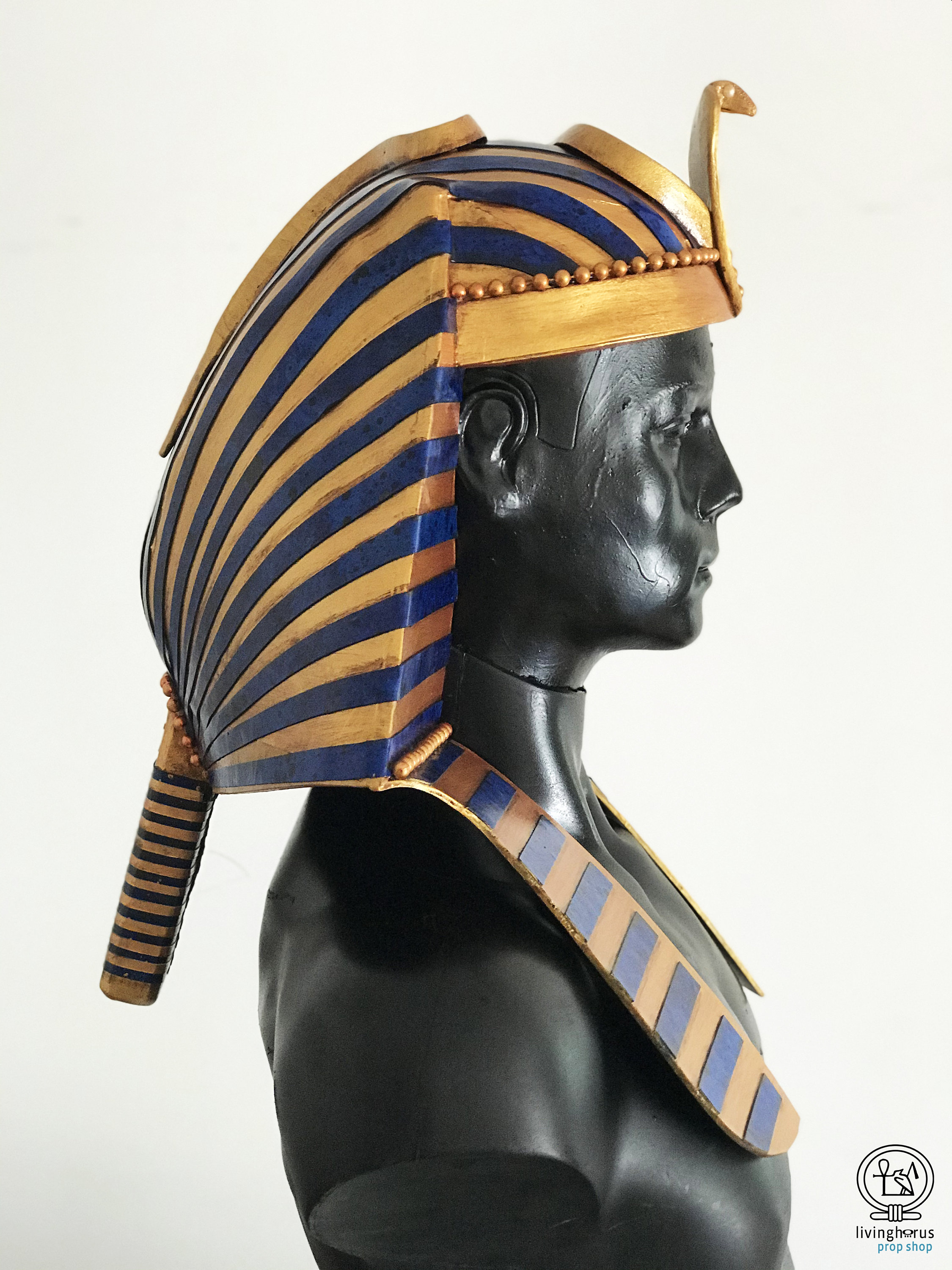 ancient-egyptian-pharaoh-tutankhamun-crown-nemes-crown-etsy-australia