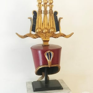 Ancient Egyptian Pharaoh Ptolemy Hemhem Crown Etsy Australia