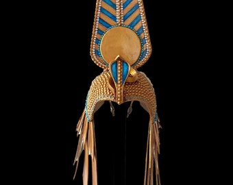 Handcrafted Ancient Egyptian Crown of Cleopatra Replica - Regal Costume Accessory