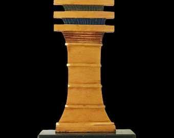 Ancient Egyptian Djed Pillar Ritual Item/Ornament, Backbone of Osiris Statue