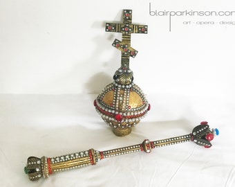 Russian Tsar's Coronation Orb and Sceptre