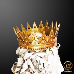 Regal EVA Foam Crown: Medieval Costume King or Queen